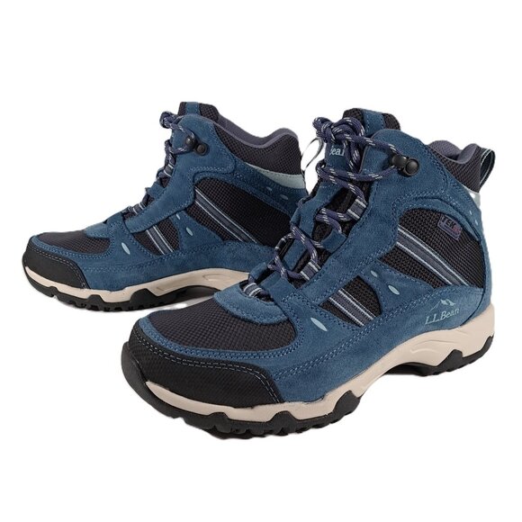 NEW LL Bean Hiking Boots Women 8 WIDE Trail Model 4 Slate Raw Indigo 299640 - Picture 1 of 15